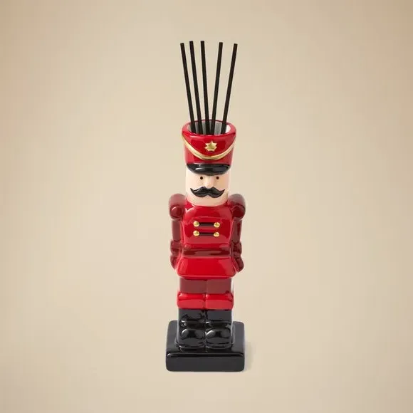 Nutcracker Reed Diffuser - Red, Glass