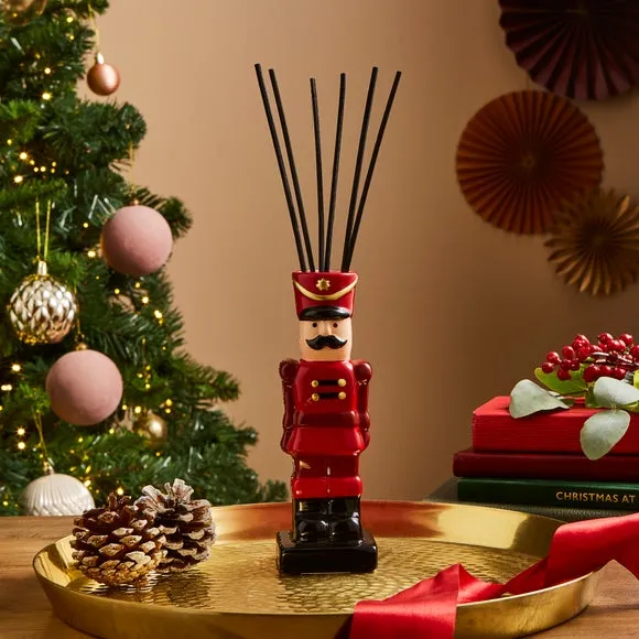 Nutcracker Reed Diffuser - Red, Glass image