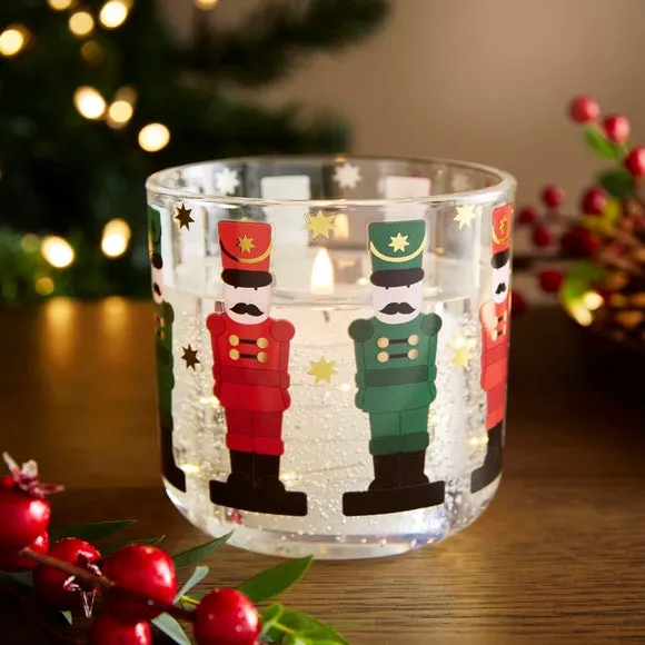 Nutcracker Scented Candle with LED - Multicolor