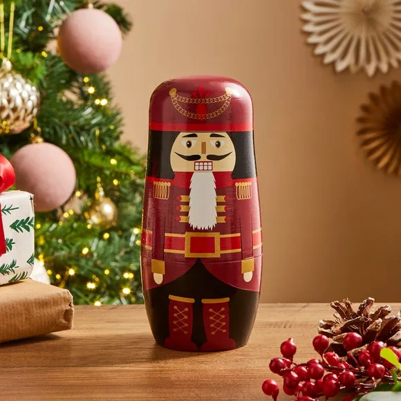 Nutcracker Stacking Dolls Set - Multicolor