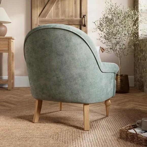 Occasional Armchair - Blue, Chenille