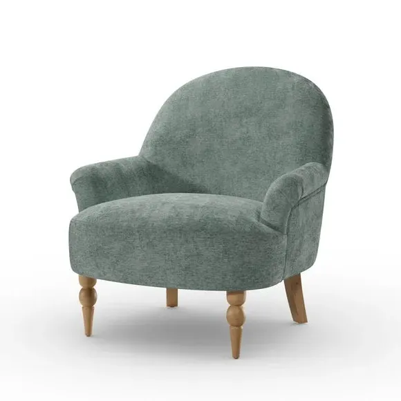 Occasional Armchair - Blue, Chenille