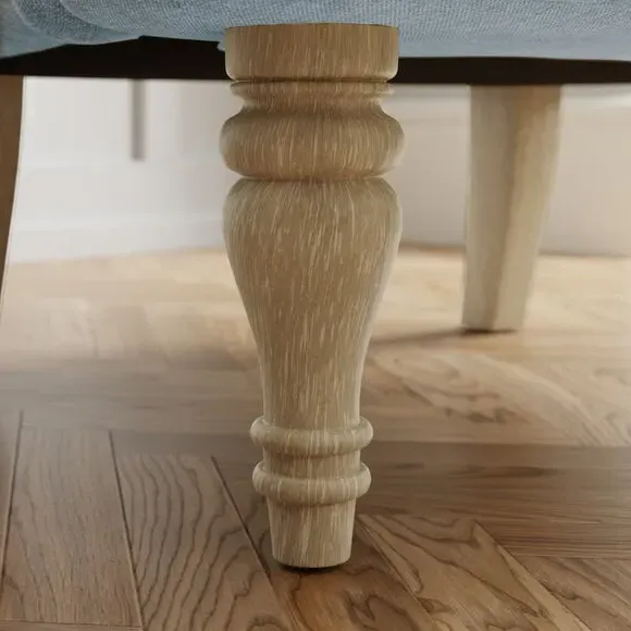 Occasional Armchair with Curved Arms - Duck Egg