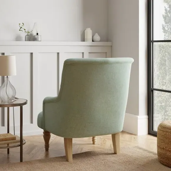 Occasional Armchair with Curved Arms - Sage