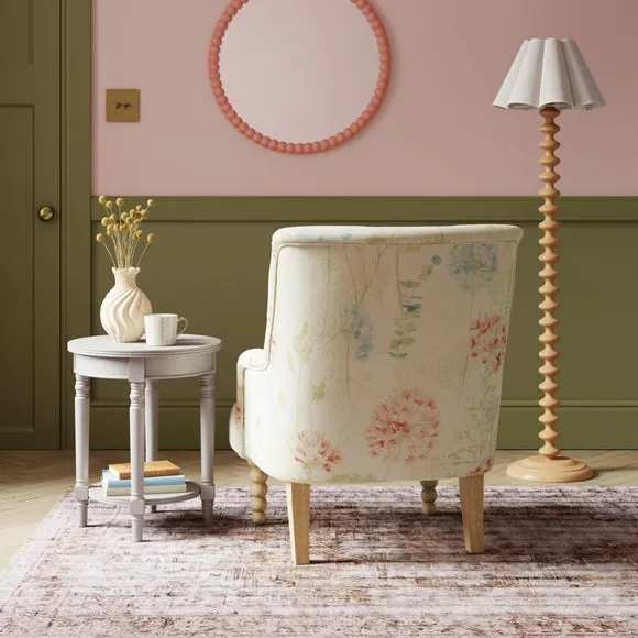 Occasional Armchair with Foam Seat - Red, Flatweave