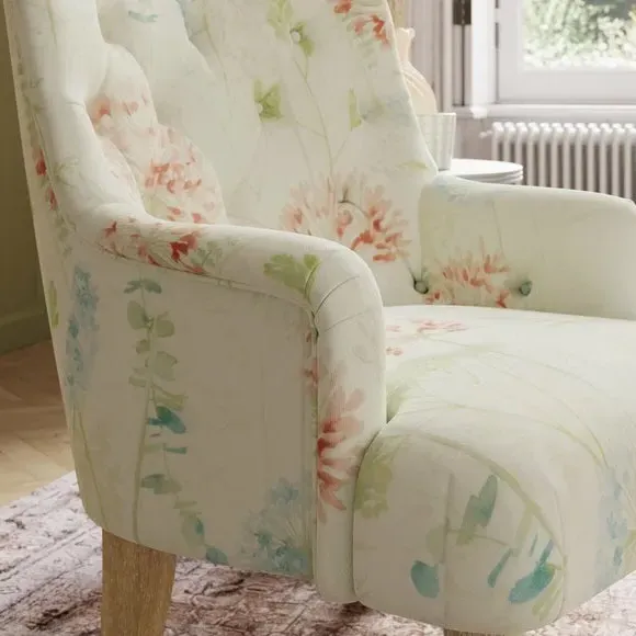 Occasional Armchair with Foam Seat - Red, Flatweave