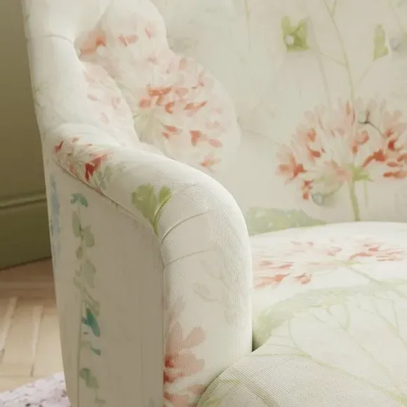 Occasional Armchair with Foam Seat - Red, Flatweave