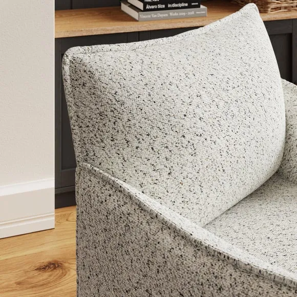 Occasional Armchair with Metal Legs - Monochrome