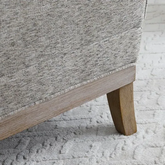 Occasional Chair with Curved Arms - Natural, Chenille