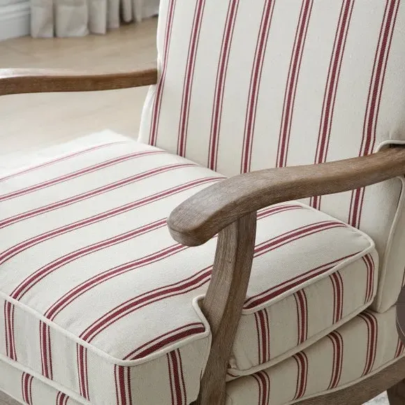 Occasional Chair with Cutaway Design - Mulberry, Woven