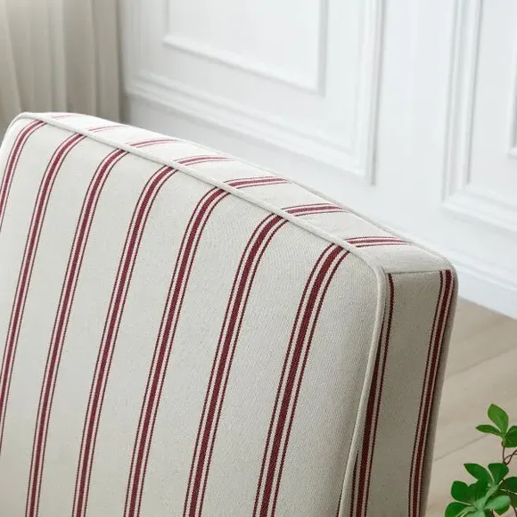 Occasional Chair with Cutaway Design - Mulberry, Woven