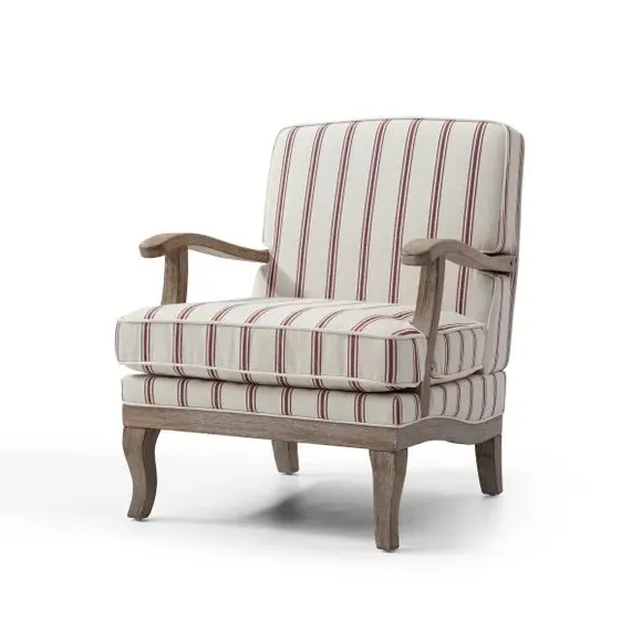 Occasional Chair with Cutaway Design - Mulberry, Woven