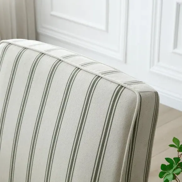 Occasional Chair with Cutaway Design - Olive, Woven