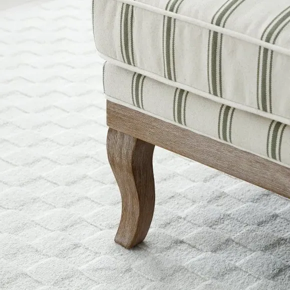 Occasional Chair with Cutaway Design - Olive, Woven