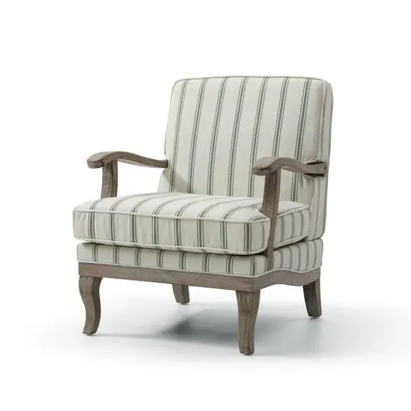 Occasional Chair with Cutaway Design - Olive, Woven