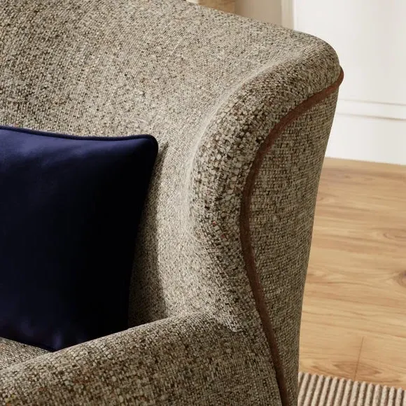 Occasional Chair with Fleck Detail - Bronze, Chenille