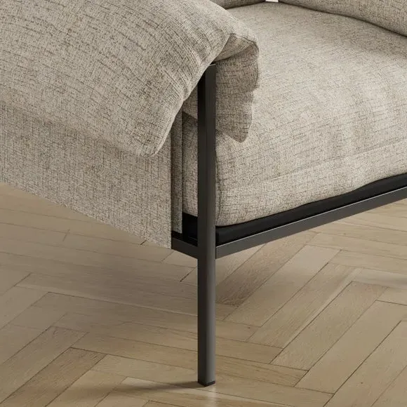 Occasional Chair with Pillow Arms - Natural, Fabric