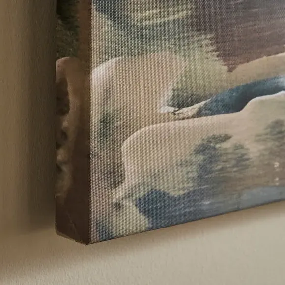 Ocean View Canvas Wall Art - Blue