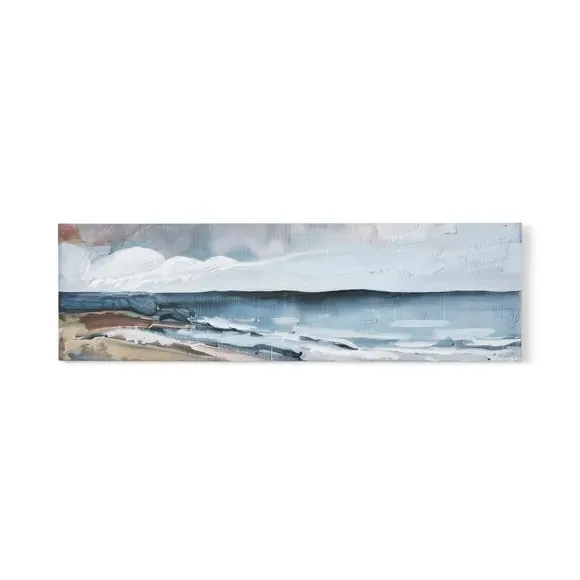 Ocean View Canvas Wall Art - Blue