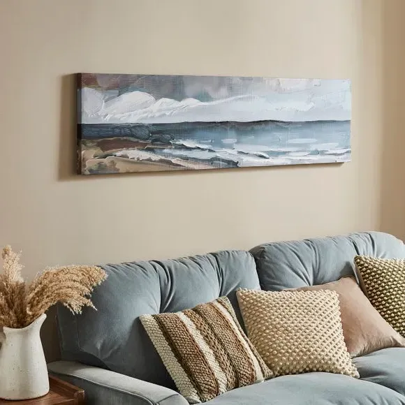 Ocean View Canvas Wall Art - Blue image