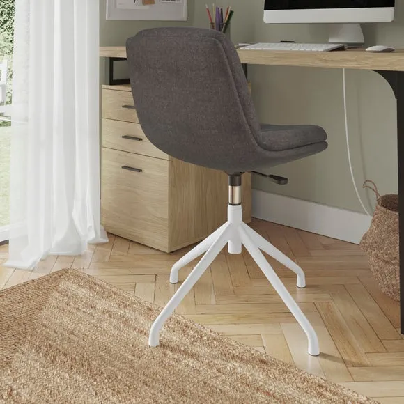 Office Chair Height Adjustable - Charcoal, Fabric