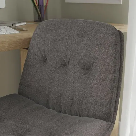 Office Chair Height Adjustable - Charcoal, Fabric