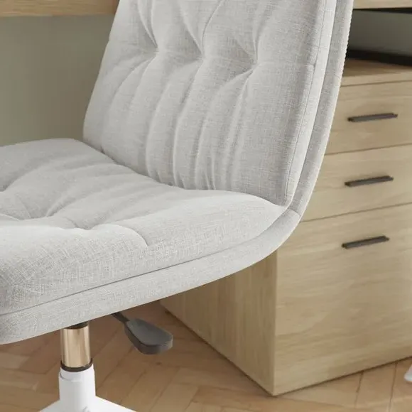 Office Chair Height Adjustable - Natural, Fabric