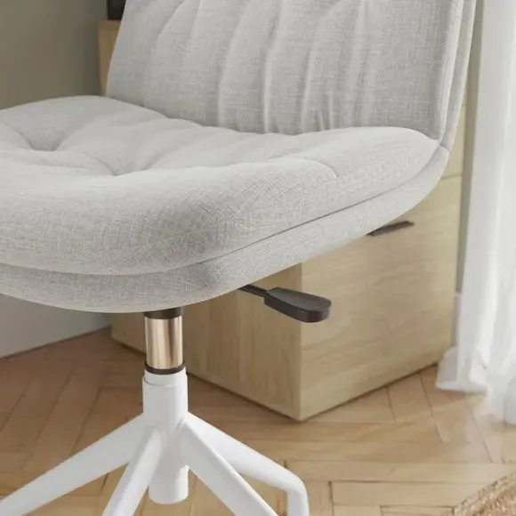 Office Chair Height Adjustable - Natural, Fabric