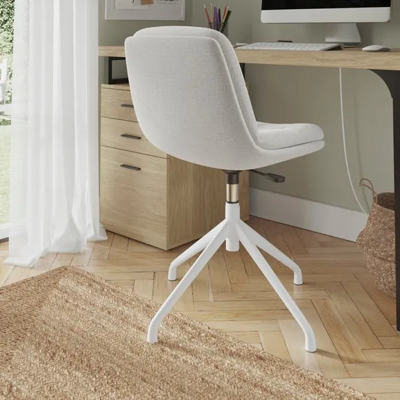 Office Chair Height Adjustable - Natural, Fabric