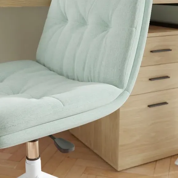 Office Chair Height Adjustable - Seafoam, Fabric