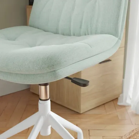 Office Chair Height Adjustable - Seafoam, Fabric