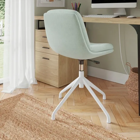 Office Chair Height Adjustable - Seafoam, Fabric