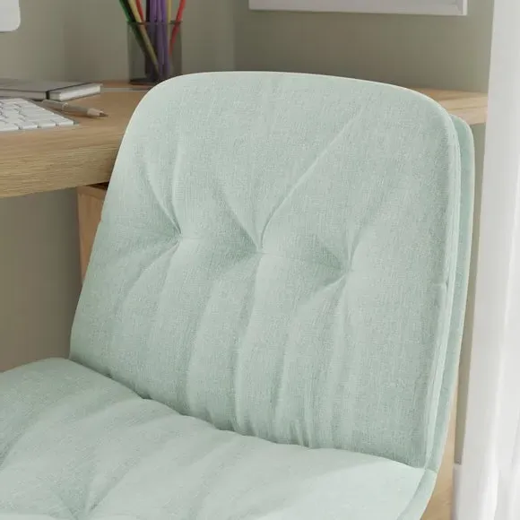 Office Chair Height Adjustable - Seafoam, Fabric