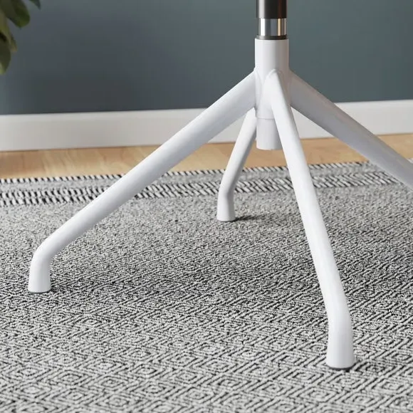 Office Chair with Contoured Back - Cream, Boucle