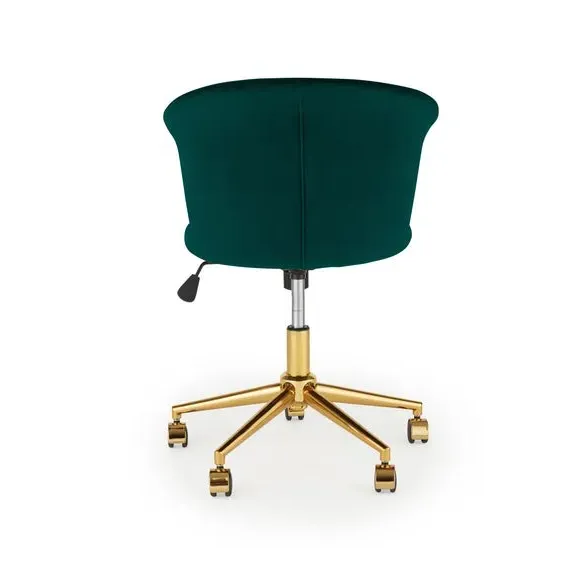 Office Chair with Gas Lift - Green, Velvet