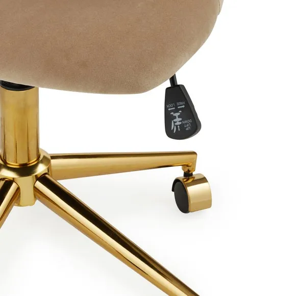 Office Chair with Gas Lift - Mink, Velvet
