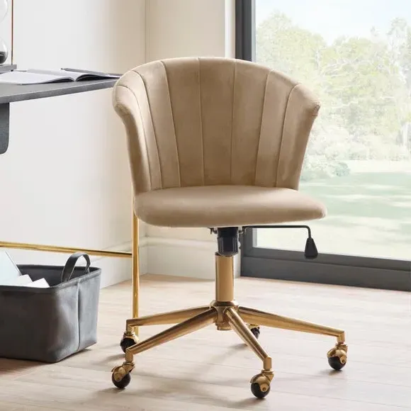 Office Chair with Gas Lift - Mink, Velvet