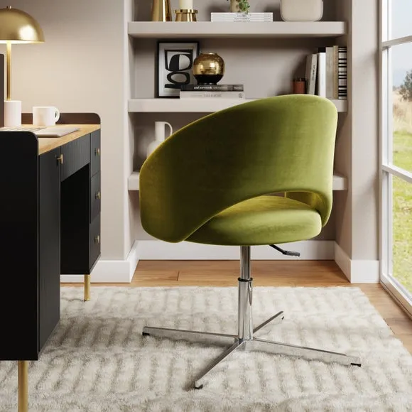 Office Chair with Height Adjustment - Olive