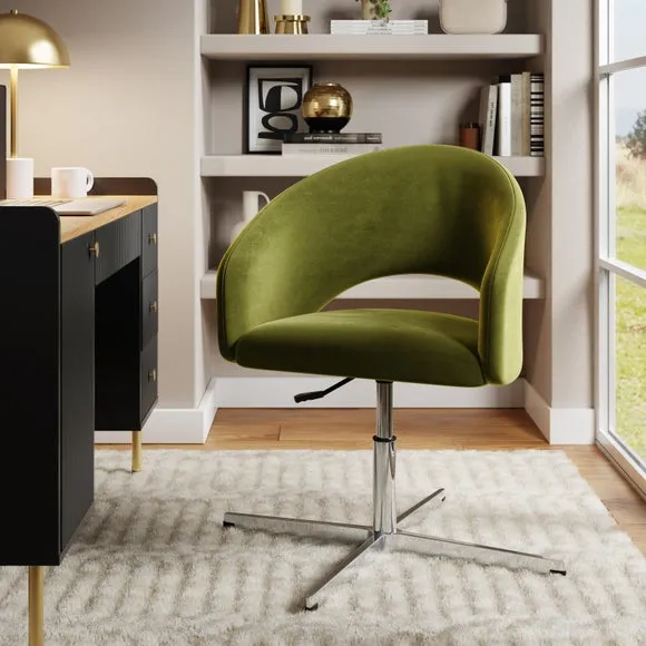 Office Chair with Height Adjustment - Olive