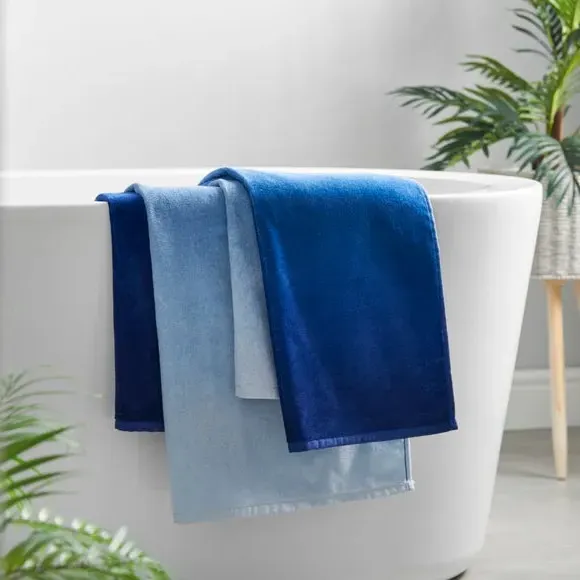 Ombre Cotton Towel - Blue, 400 GSM