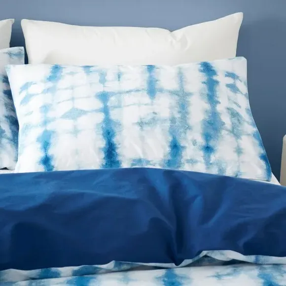 Ombre Duvet Cover Set - Navy, Reversible