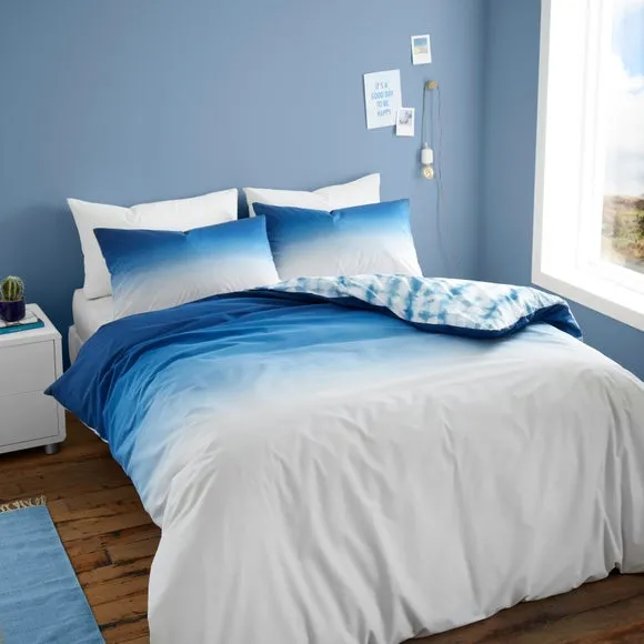 Ombre Duvet Cover Set - Navy, Reversible image