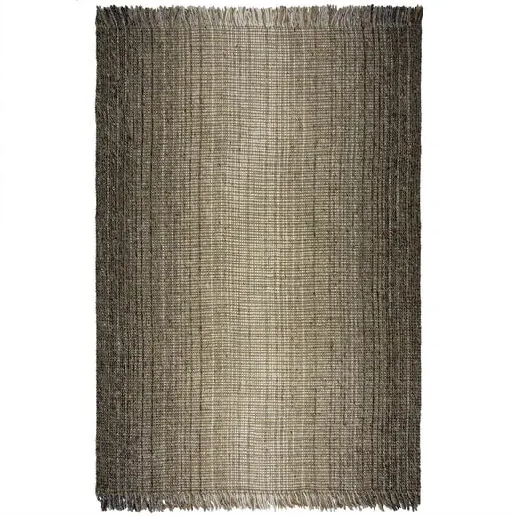 Ombre Rug with Gradient Effect - Grey, Jute