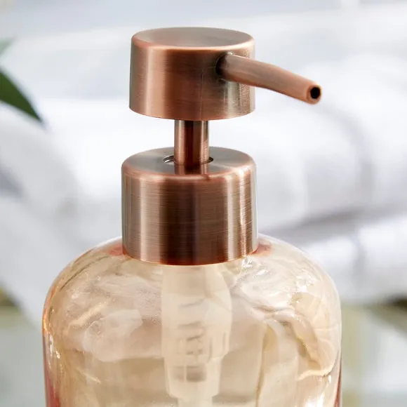 Ombre Soap Dispenser - Apricot, Glass