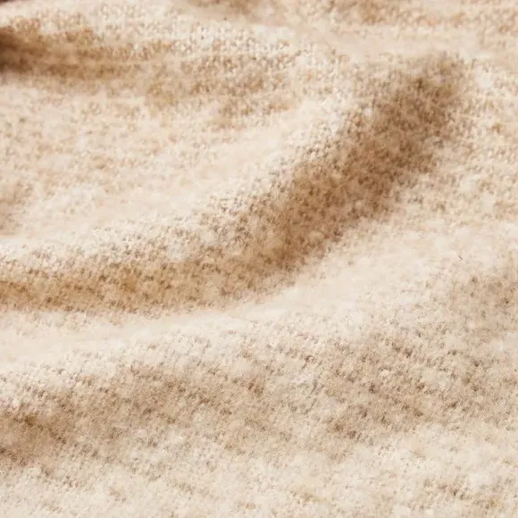 Ombre Throw Blanket - Natural, Mohair