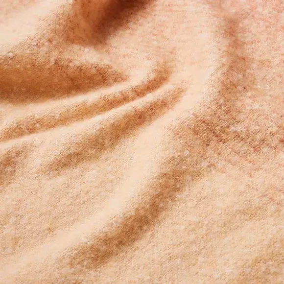 Ombre Throw Blanket - Pink Clay, Mohair