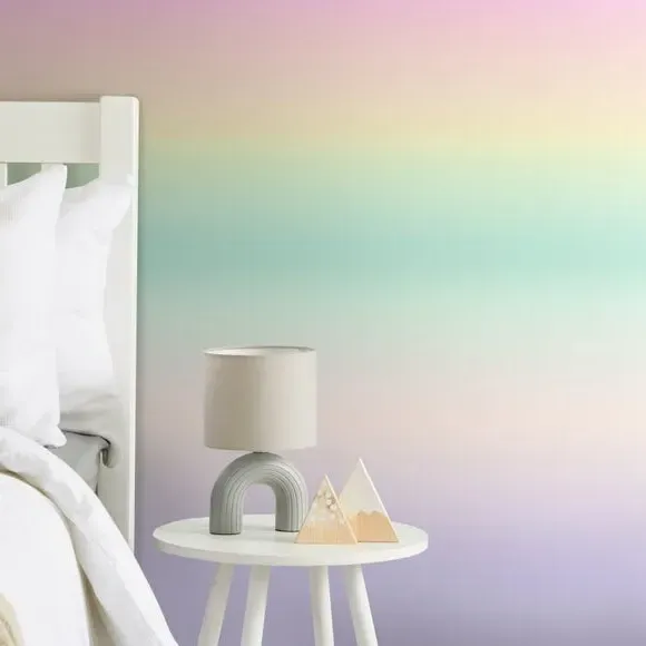 Ombre Wall Mural - Pink, Non-Woven Paper