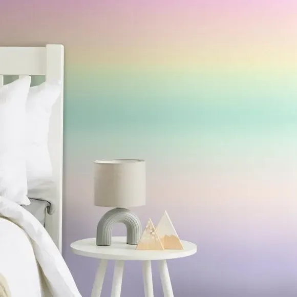 Ombre Wall Mural - Pink, Non-Woven Paper