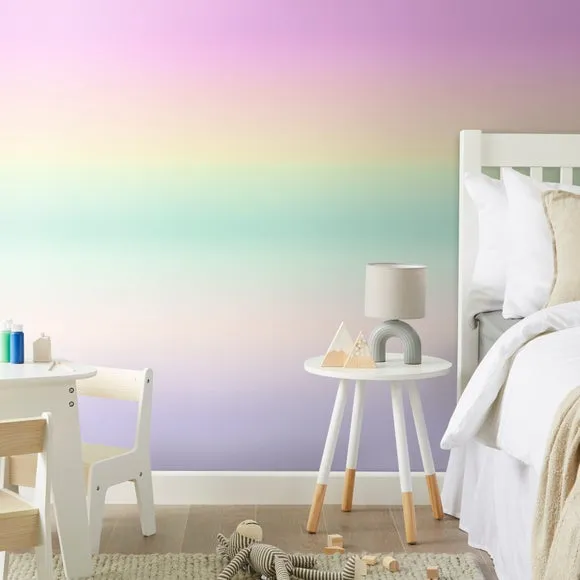 Ombre Wall Mural - Pink, Non-Woven Paper