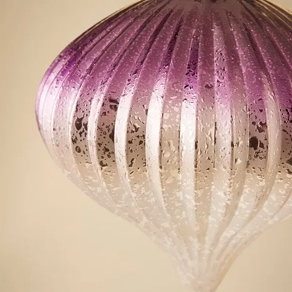 Onion Hanging Decoration - Purple, Ombre Finish